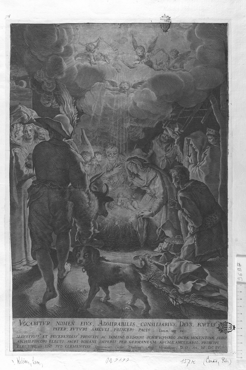 Adorazione dei pastori (stampa) di Kilian Lukas (sec. XVII)
