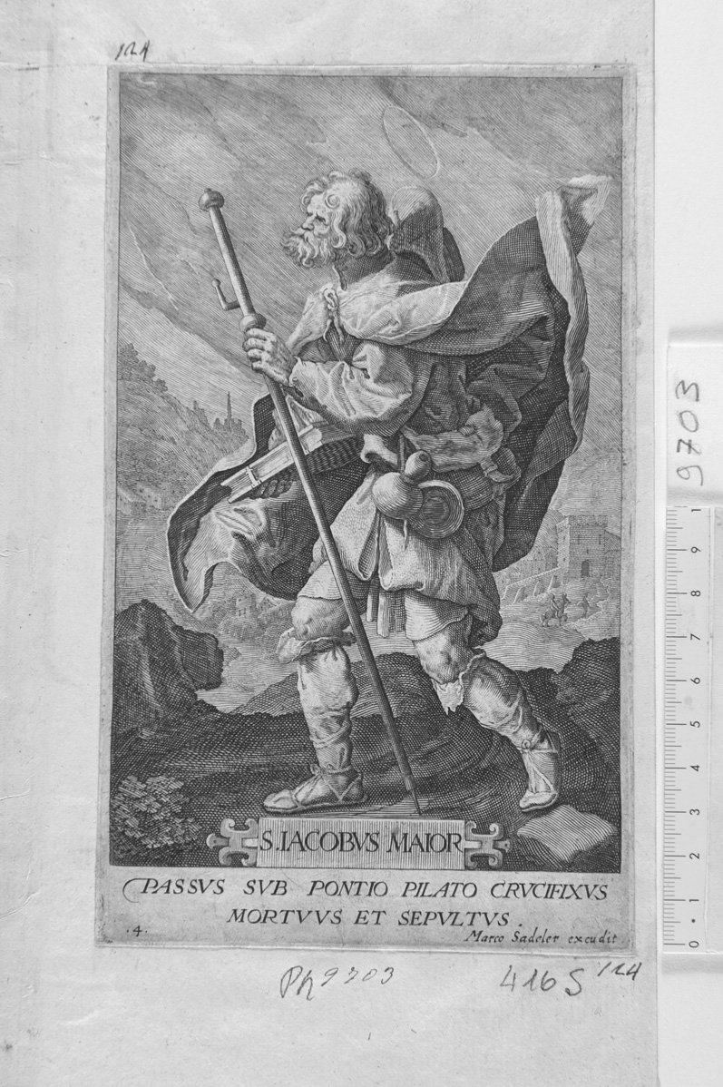 San Giacomo maggiore (stampa) di Sadeler Marcus Cristoph (sec. XVII)