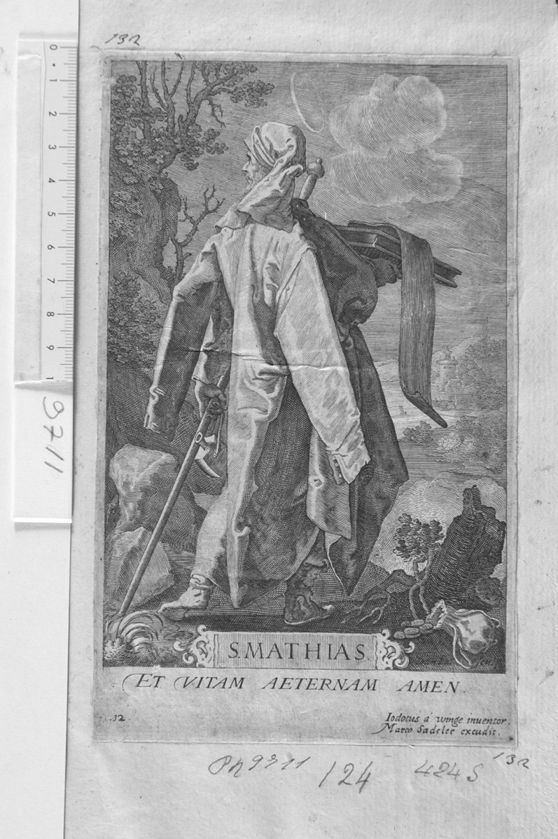 San Mattia (stampa) di Sadeler Marcus Cristoph (sec. XVII)