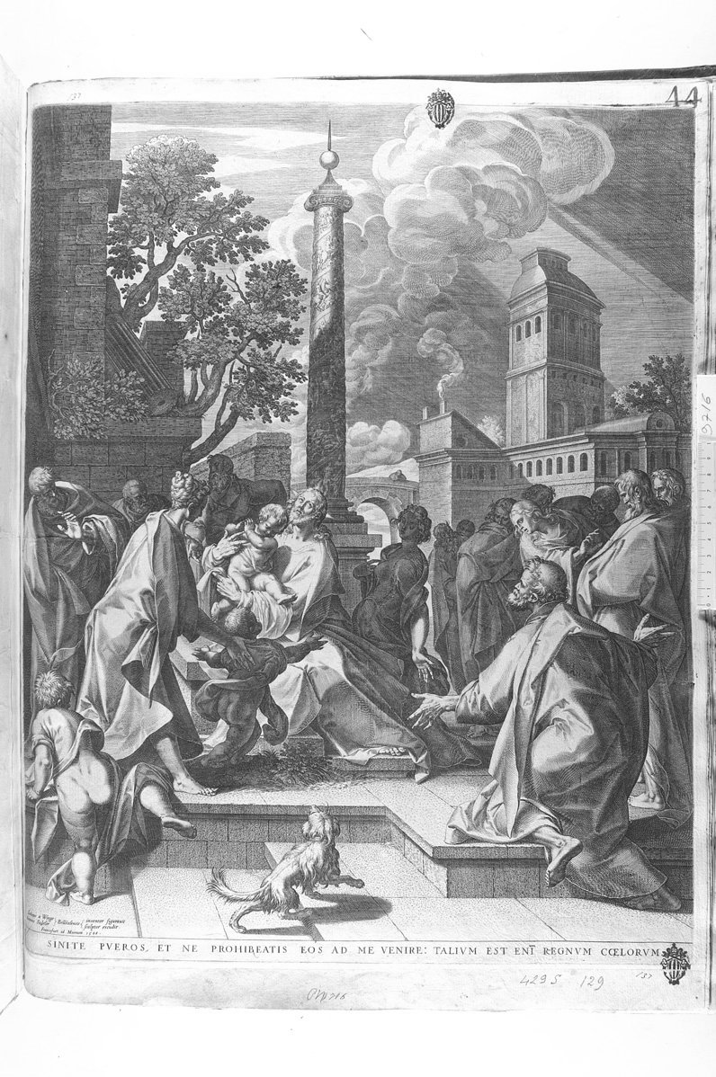 "Suite pueros...ad" (stampa) di Sadeler Johannes (sec. XVII)