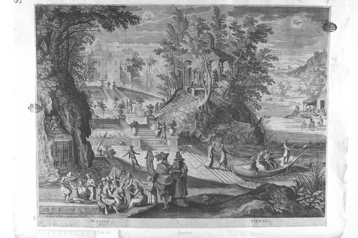 I mesi di maggio e giugno (stampa) di Sadeler Egidius II (sec. XVII)