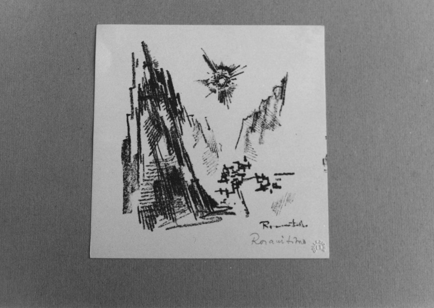 Paesaggio (stampa) di Rozanits Tibor (sec. XX)