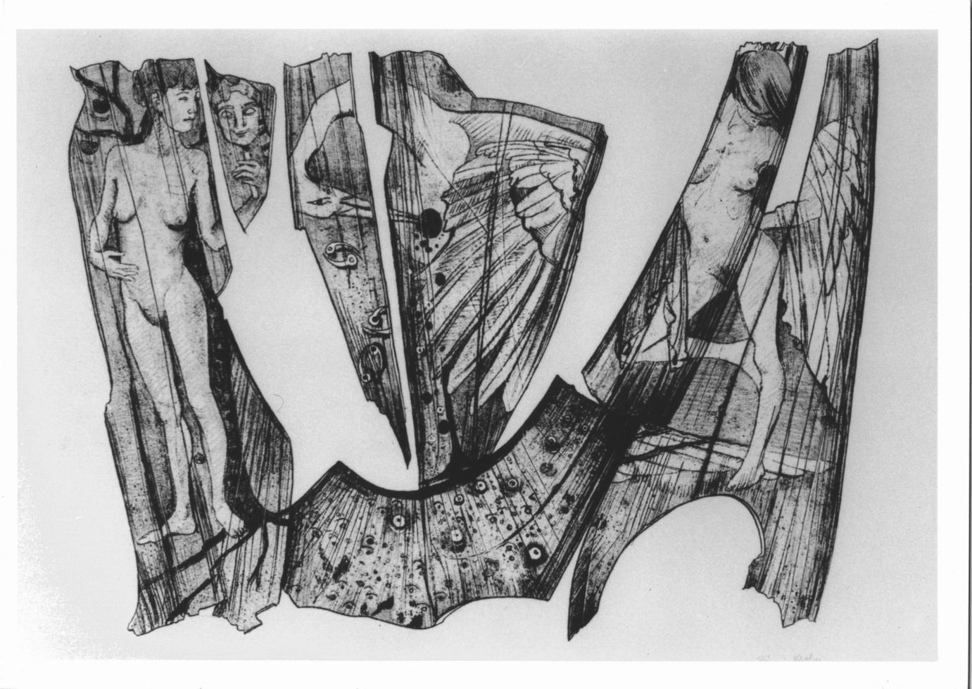 frammenti con figure (stampa) di Regnyi Krisztina (sec. XX)