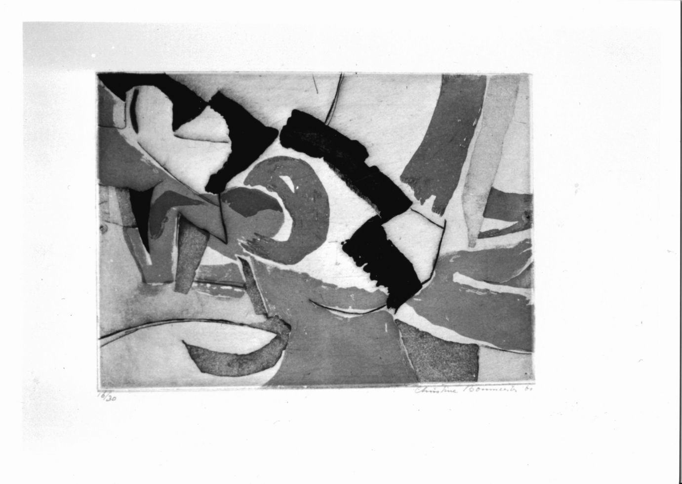 composizione astratta (stampa a colori) di Boumeester Christine (sec. XX)