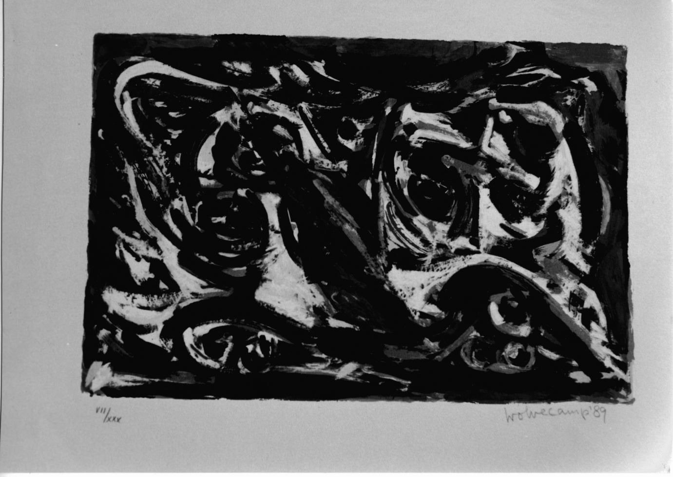 Composizione asratta (stampa a colori) di Wolvecamp Théo (sec. XX)