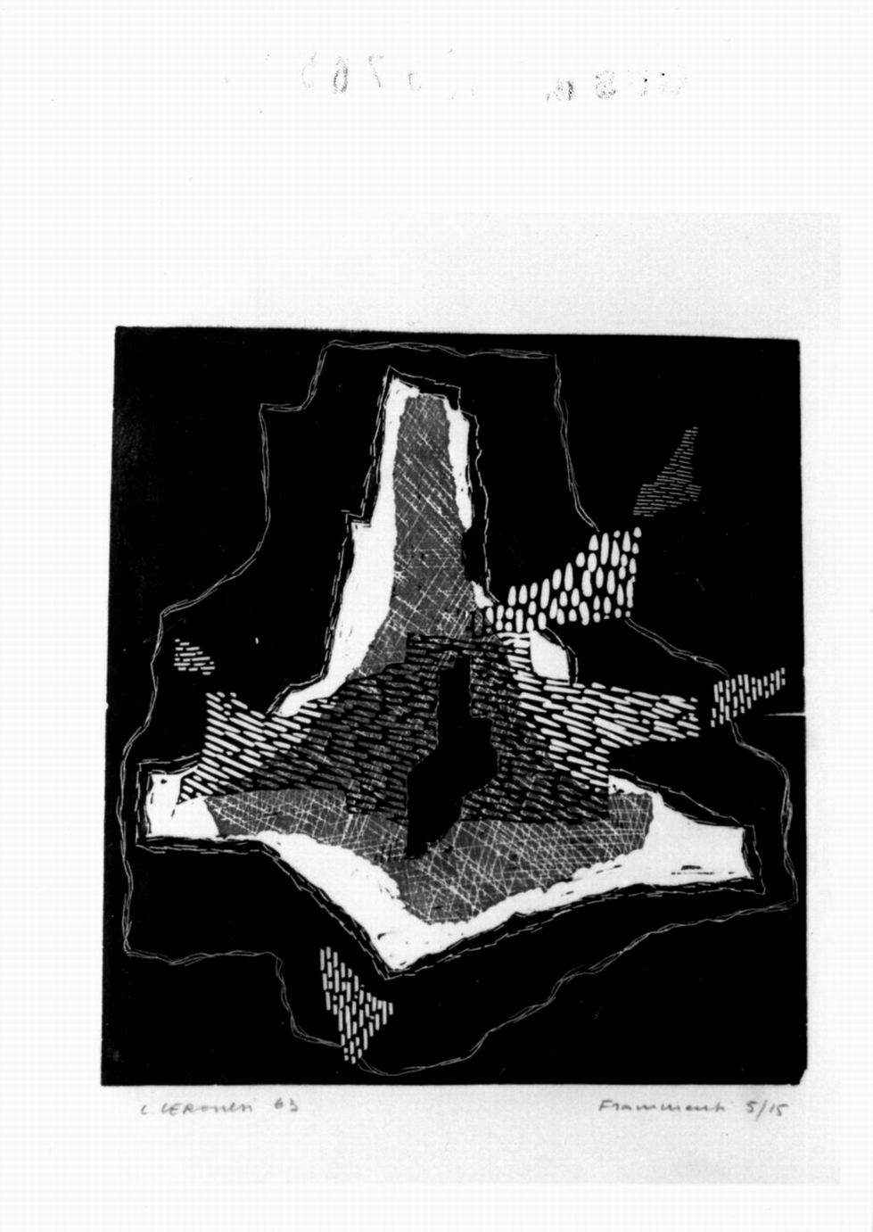 composizione astratta (stampa a colori) di Veronesi Luigi (sec. XX)