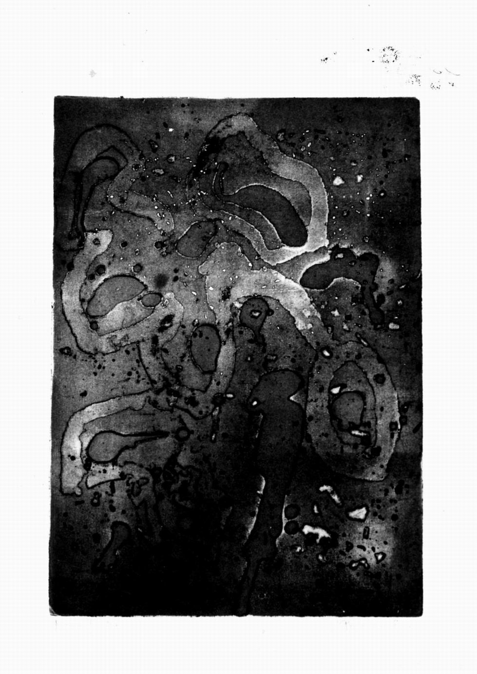 composizione astratta (stampa a colori) di Nonveiller Giorgio (sec. XX)