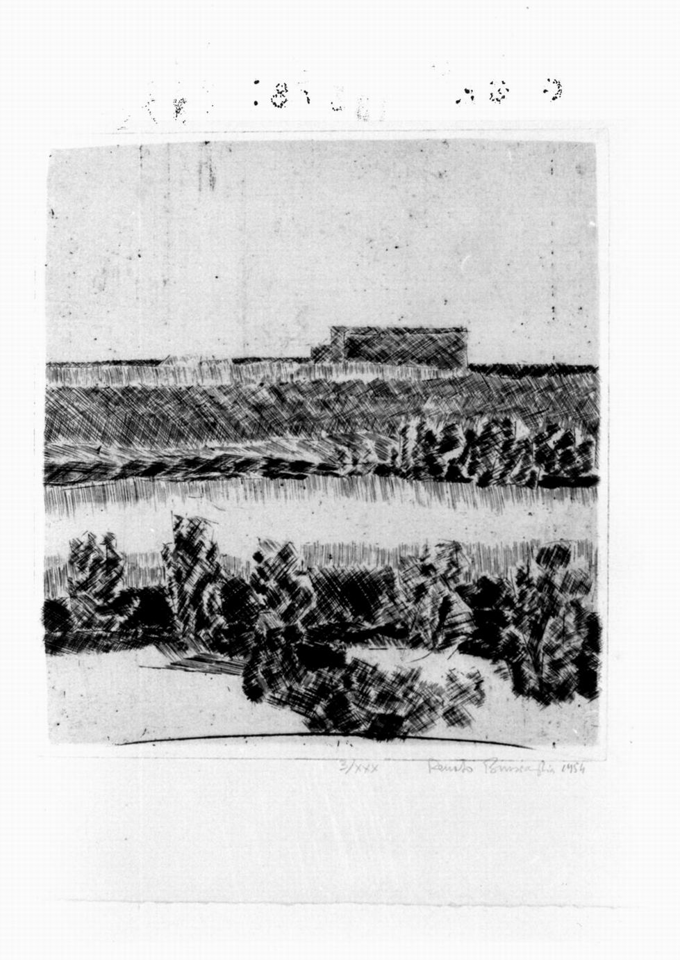 paesaggio (stampa) di Bruscaglia Renato (sec. XX)