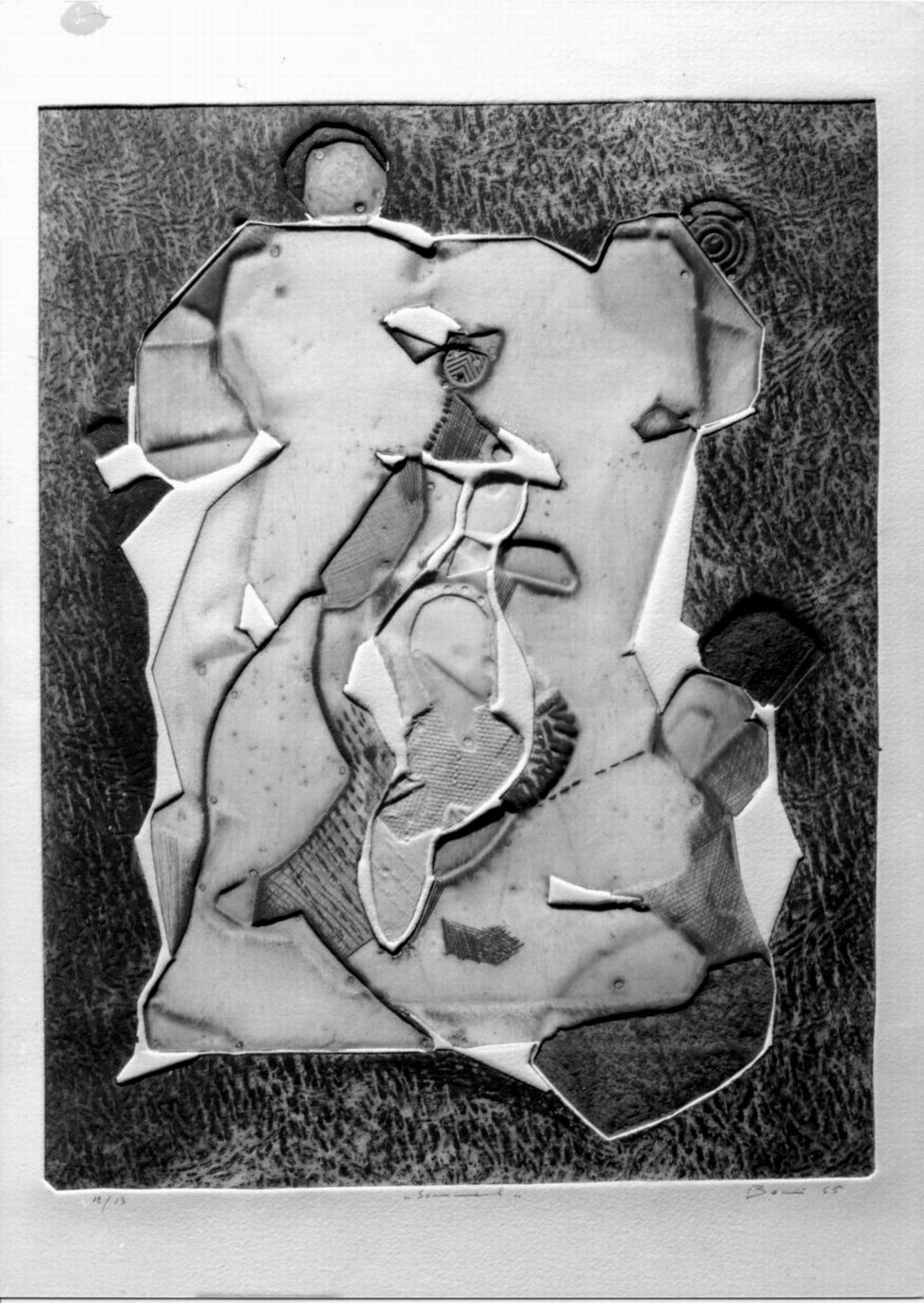 composizione astratta (stampa) di Boni Paolo (sec. XX)