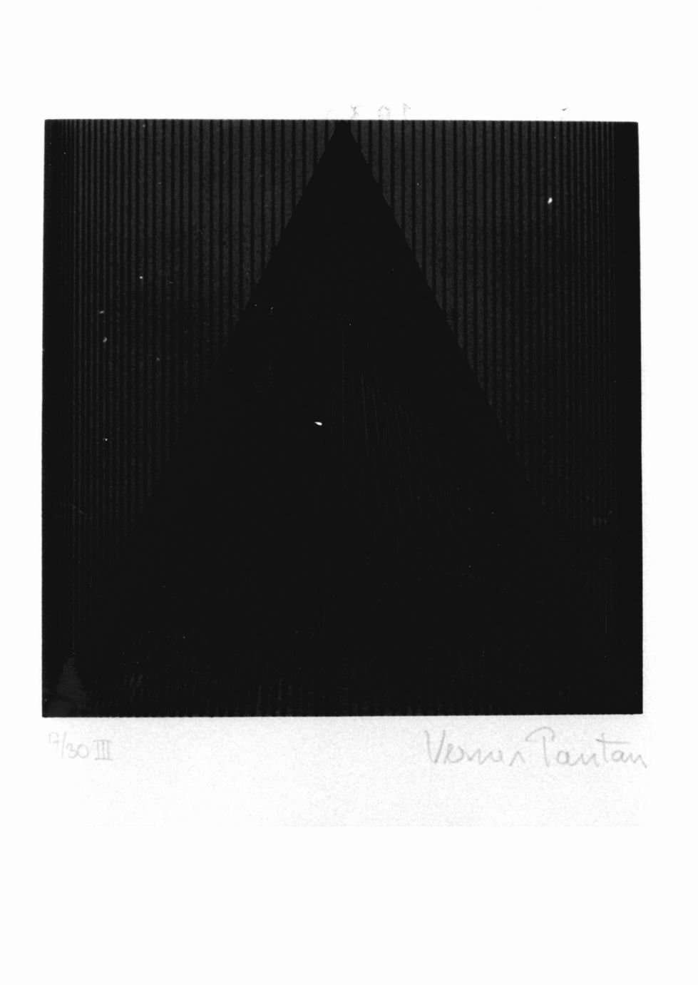 composizione astratta (stampa a colori) di Panton Verner (sec. XX)