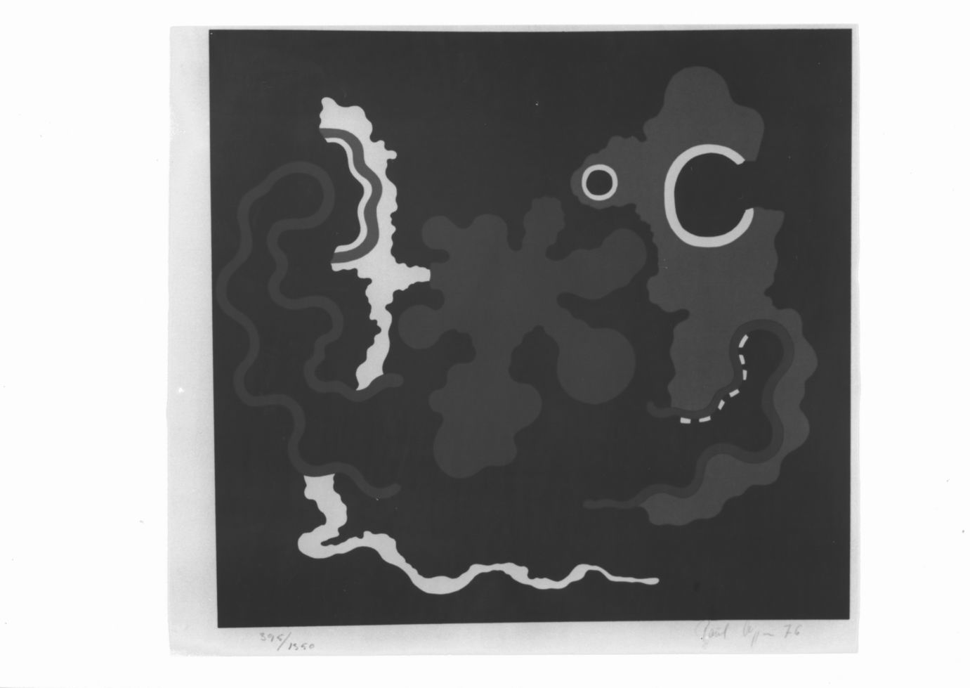 composizione astratta (stampa a colori) di Agger Poul (sec. XX)