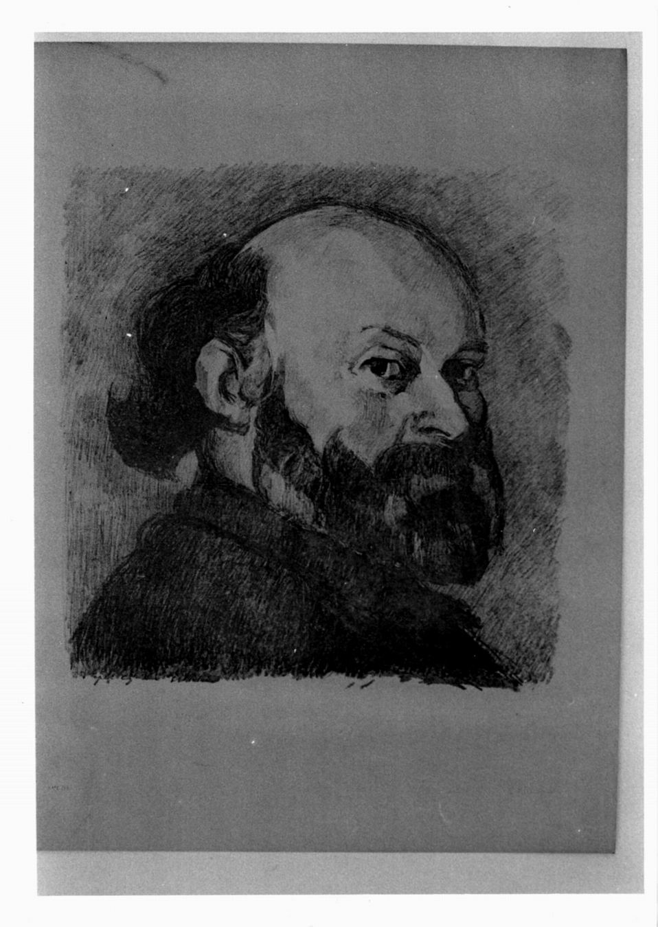 Portrait de Cèzanne, Ritratto maschile (Cèzanne) (stampa) di Vuillard Edouard (sec. XX)