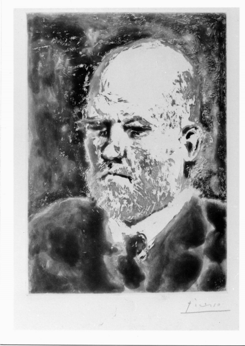 Portrait de Vollard II, Ritratto di Vollard (stampa, elemento d'insieme) di Picasso Pablo (sec. XX)