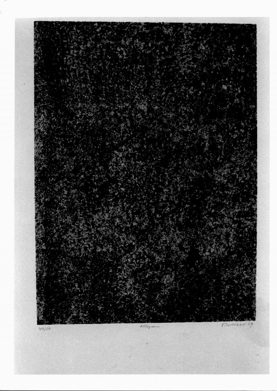 allegresse, composizione astratta (stampa) di Dubuffet Jean (sec. XX)