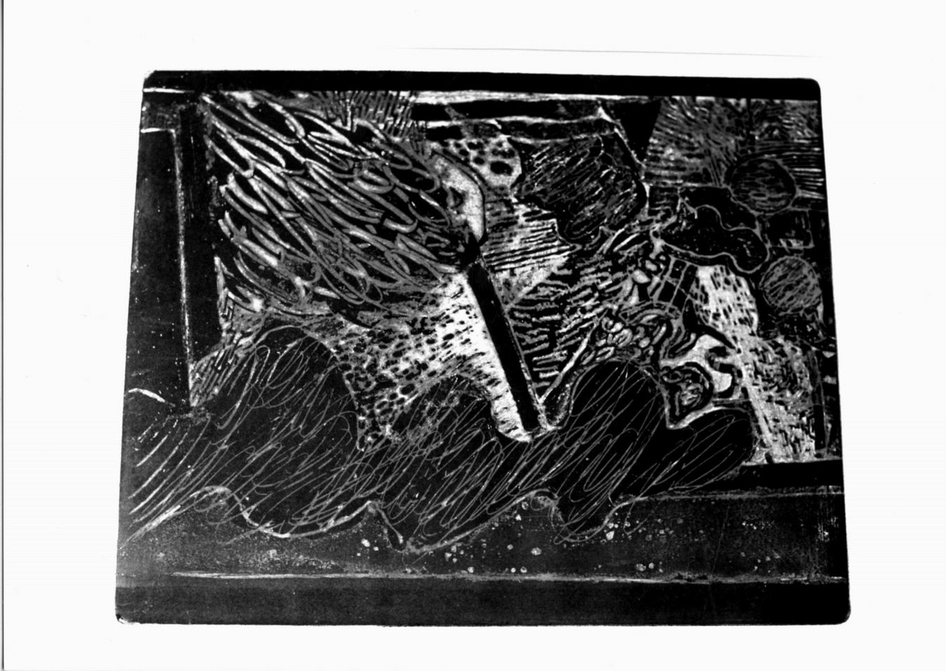 la fènètre, figura alla finestra (stampa a colori) di Clerté Jean (sec. XX)