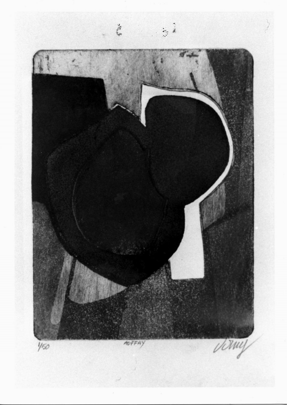 composizione astratta (stampa a colori) di Dorny Bertrand (sec. XX)