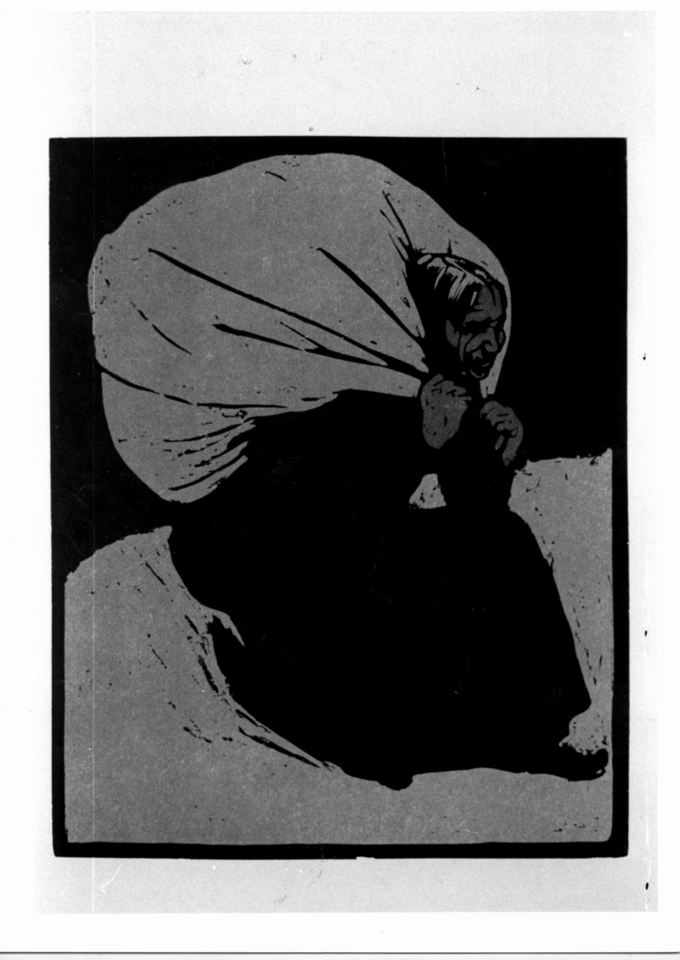 Old woman, Figura di vecchia donna con sacco sulle spalle (stampa a colori) di Nicholson William (sec. XIX)