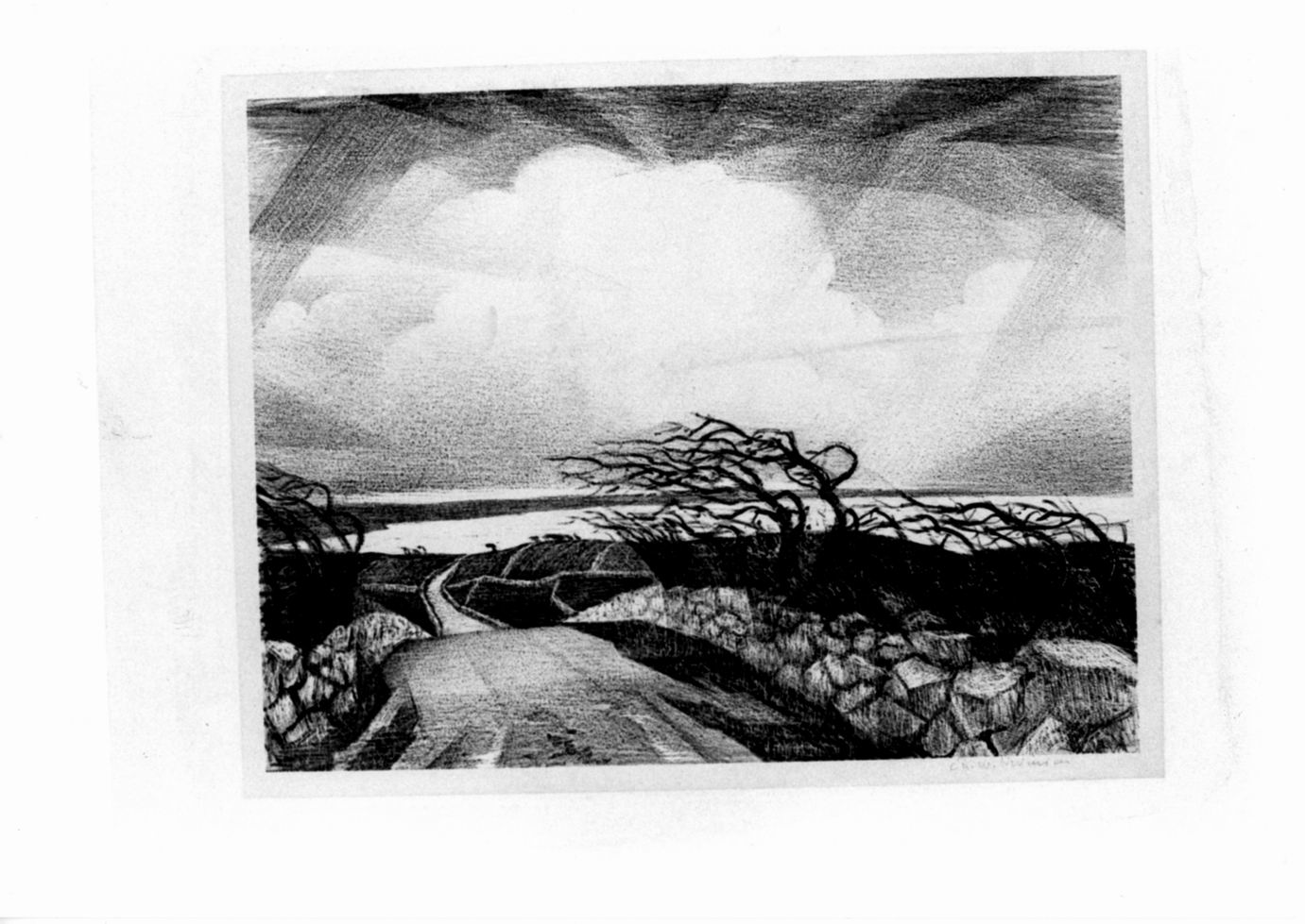 Paesaggio (stampa) di Nevinson Christopher R. W (sec. XX)