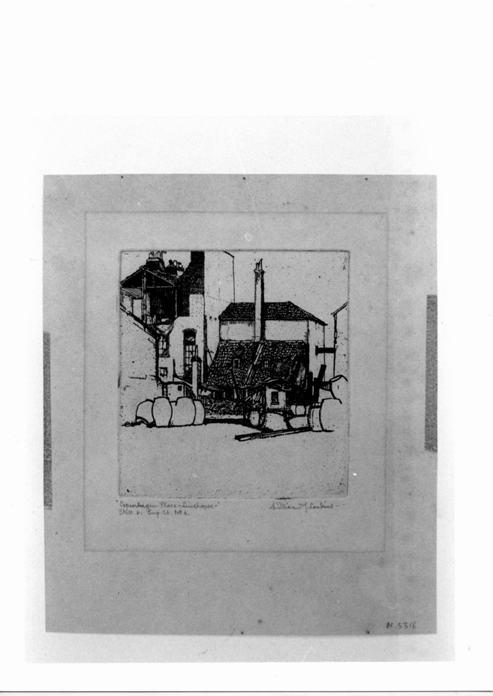 Veduta di città (stampa) di Larkins William Martin (sec. XX)