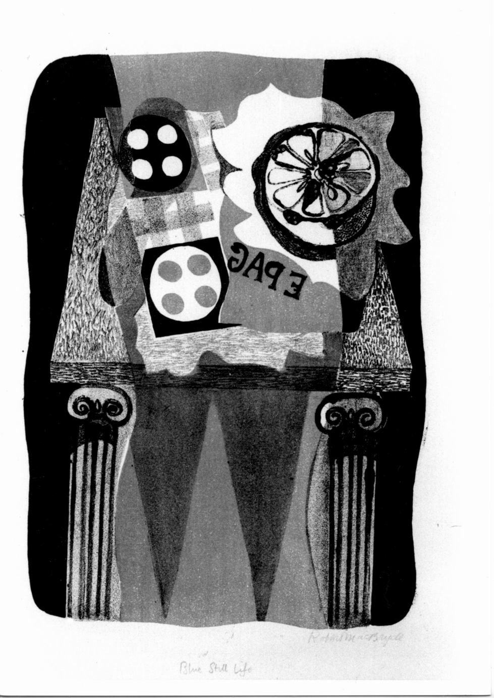 Natura morta su tavolo (stampa a colori) di Mac Bryde Robert (sec. XX)