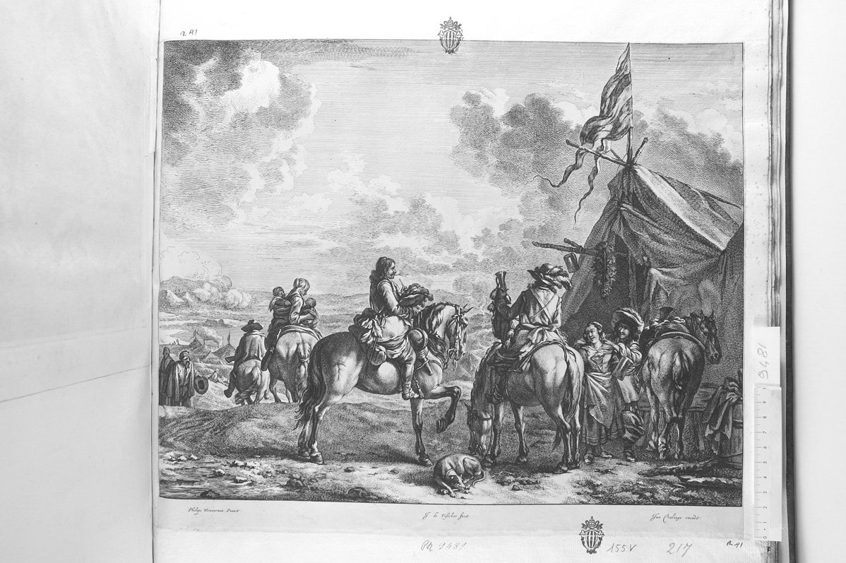 Accampamenti militari (stampa) di De Visscher Jan (sec. XVII)
