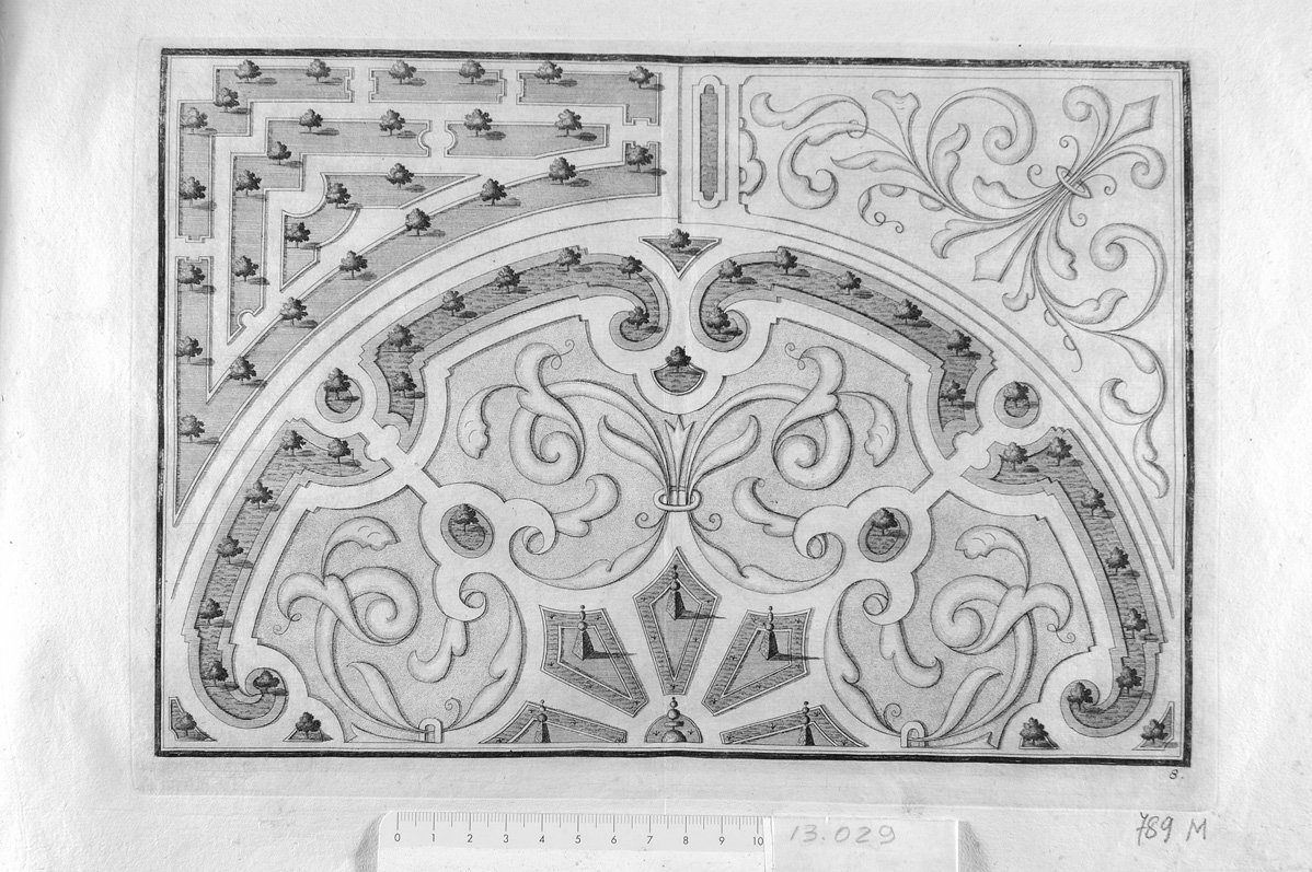 8. Ornato a guisa di aiuole (stampa) di Muller Jacob (sec. XVII)