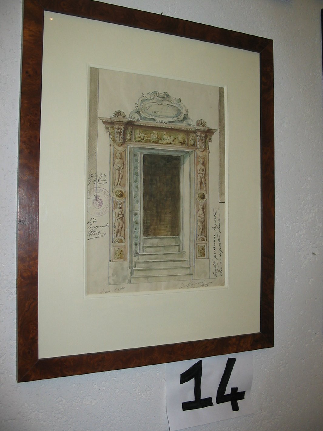 motivi decorativi architettonici (disegno) di Magoni T (sec. XX)