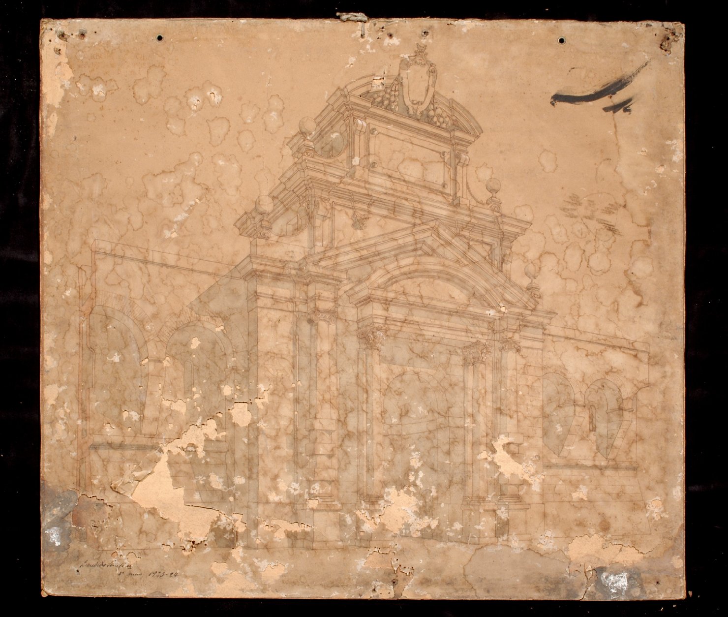 architettura (disegno) di Serafini Candido (sec. XX)