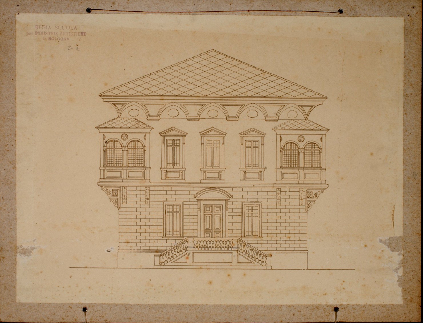 architettura (disegno) - ambito bolognese (sec. XX)