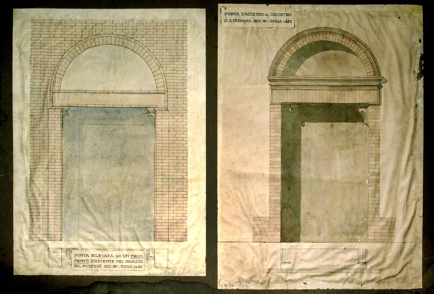 architettura (disegno) di Ansaloni Filippo (sec. XX)