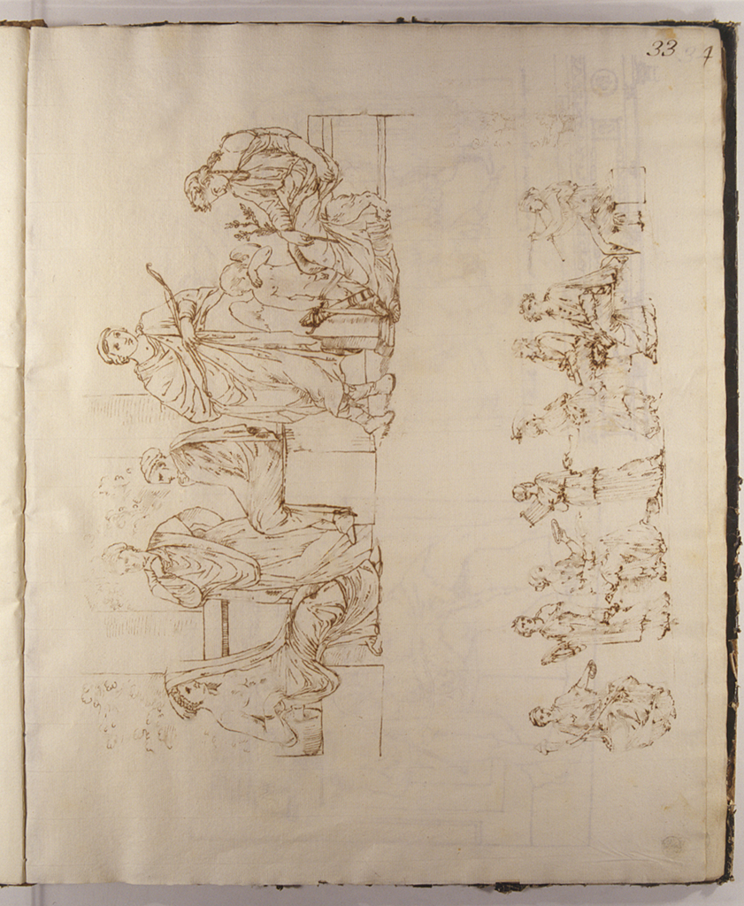 figure dall'antico (disegno) di Basoli Antonio (sec. XIX)