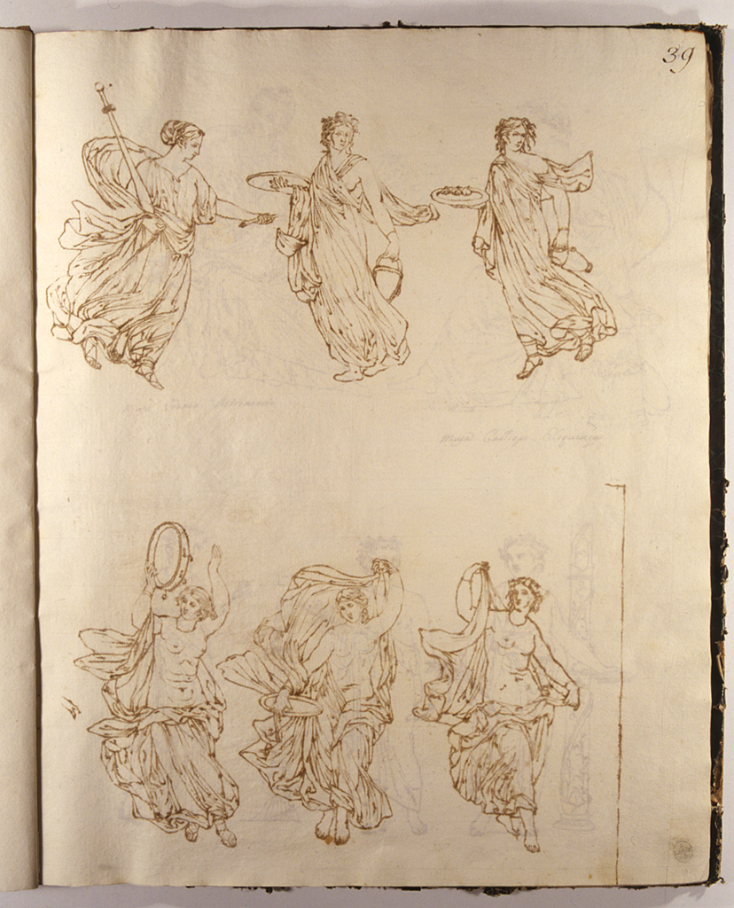 Menadi danzanti (disegno) di Basoli Antonio (sec. XIX)
