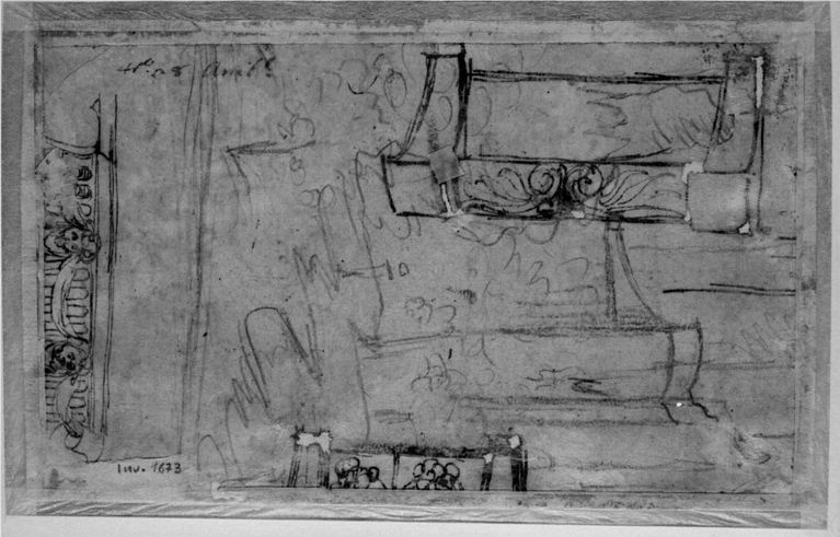 Mensole, fregi, scarabocchi (disegno) di Carracci Annibale, Carracci Agostino (sec. XVI)