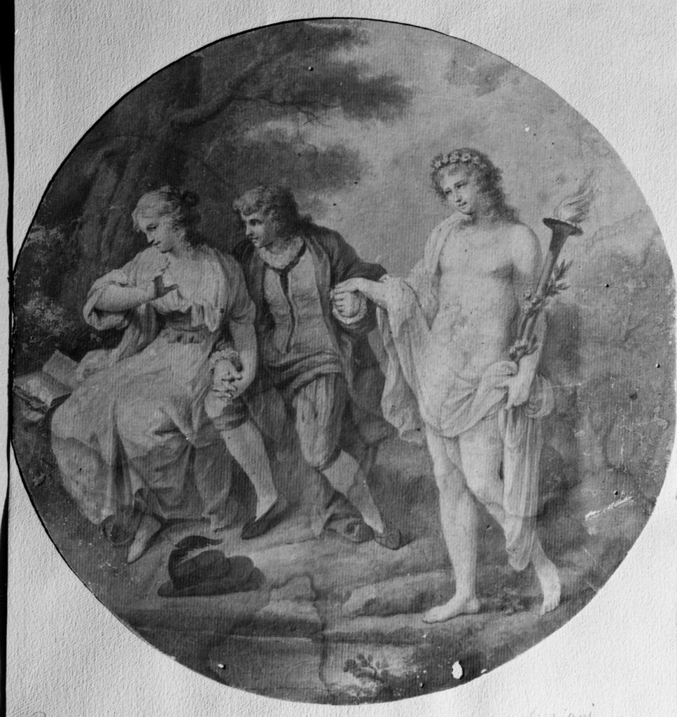 Presentazione di Imeneo, Imeneo e due amanti (disegno) di Appiani Andrea (fine/inizio secc. XVIII/ XIX)