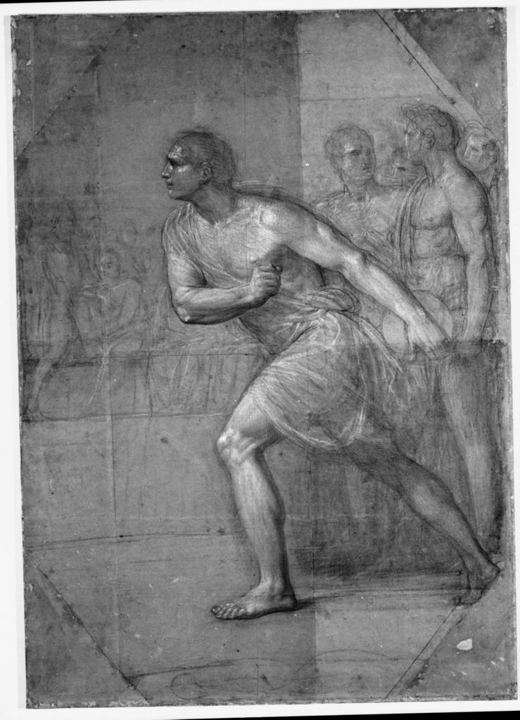 Il Discobolo (disegno) di Appiani Andrea (sec. XIX)