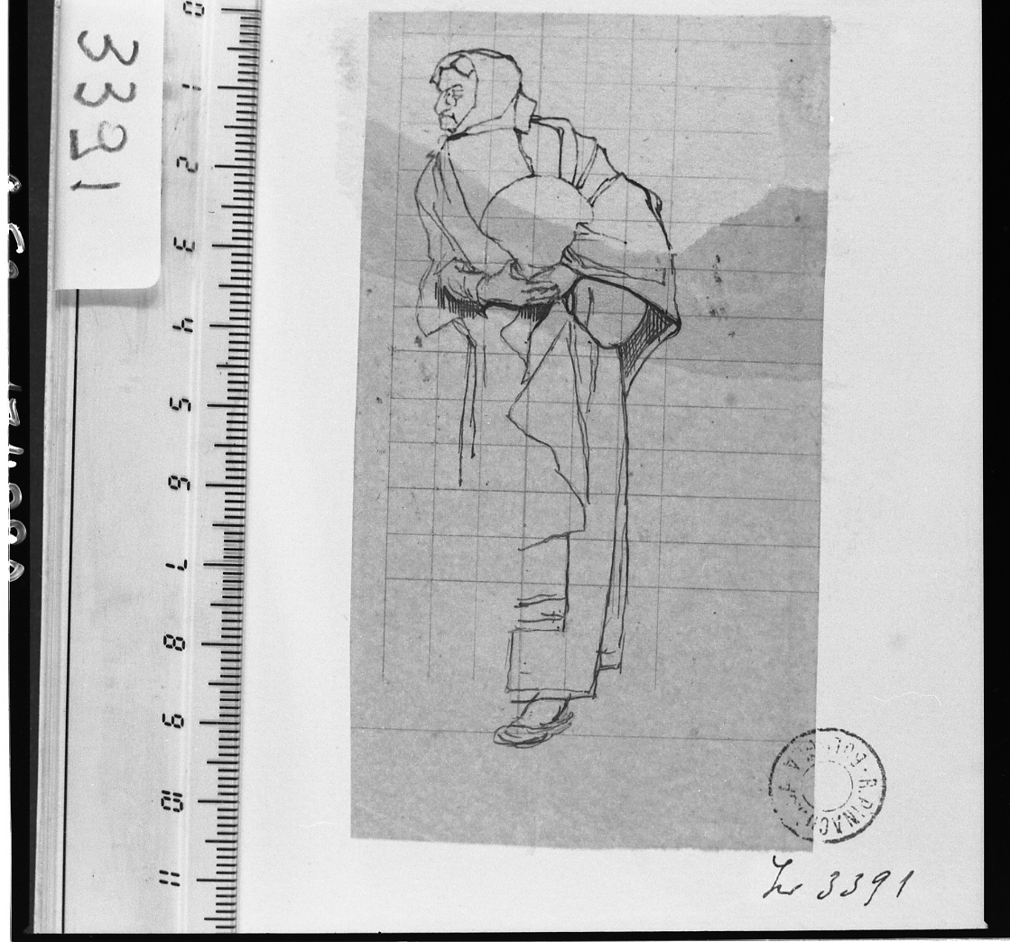 studio di figura (disegno) di Serra Lugi (sec. XIX)