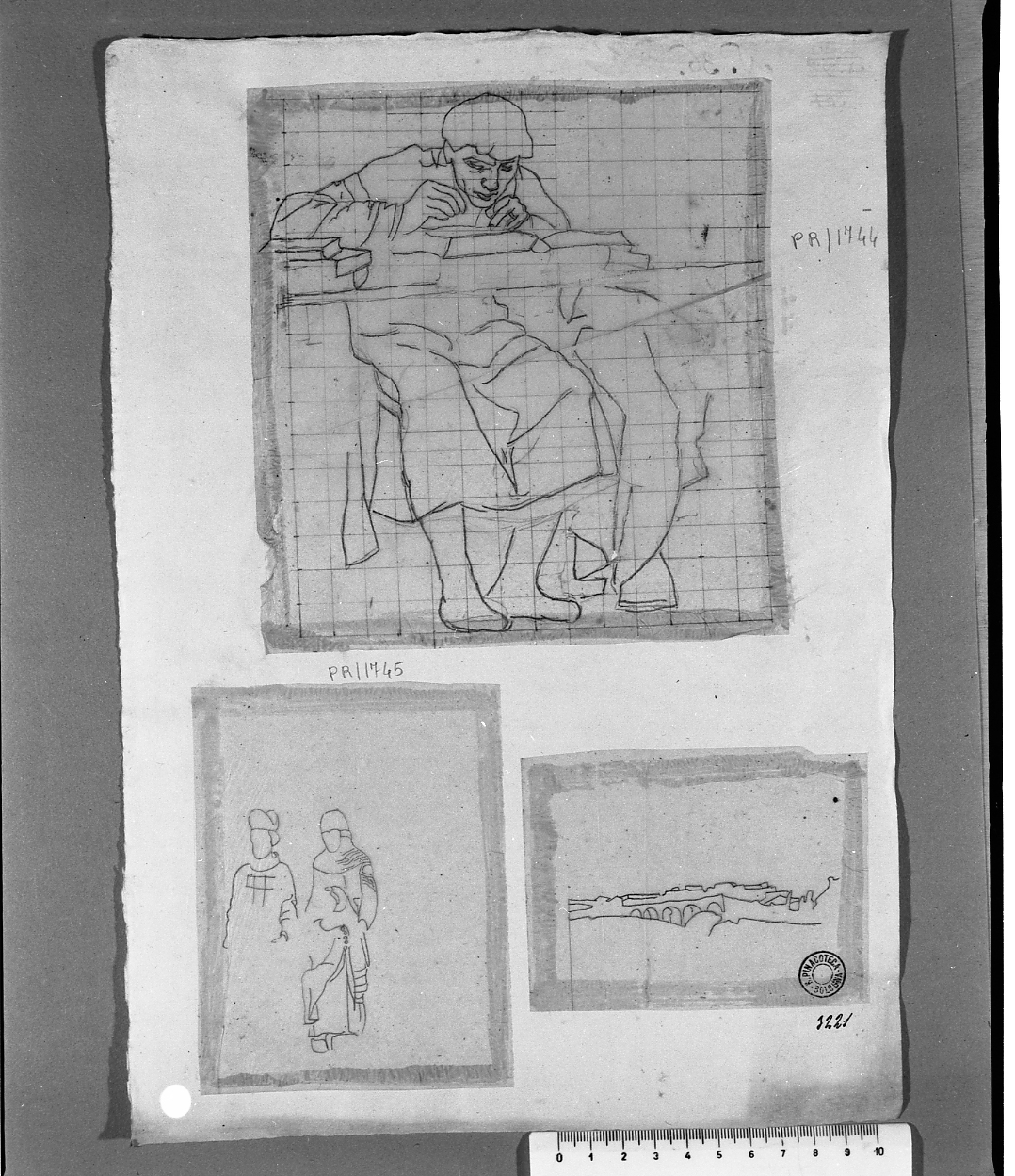 paesaggio (disegno) di Serra Lugi (sec. XIX)