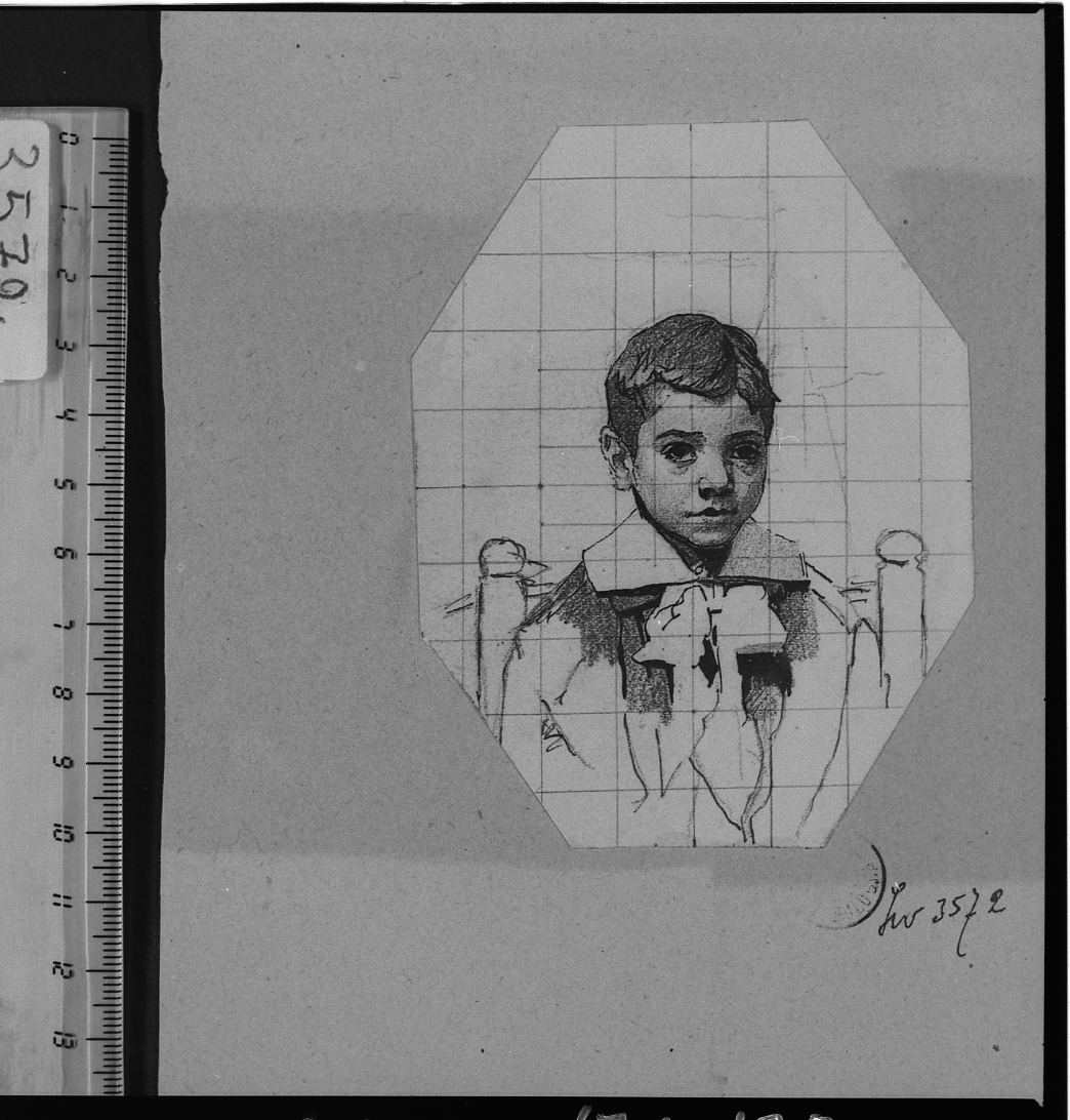 studio di figura (disegno) di Serra Lugi (sec. XIX)