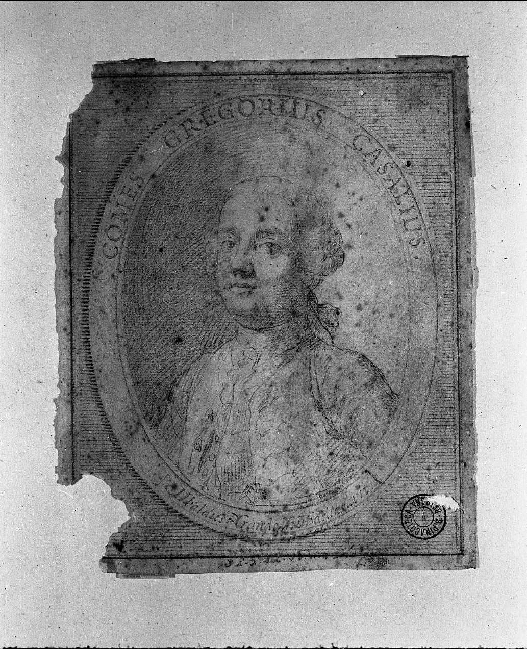 ritratto del conte Gregorio Casali (disegno, opera isolata) di Gandolfi Ubaldo (sec. XVIII)
