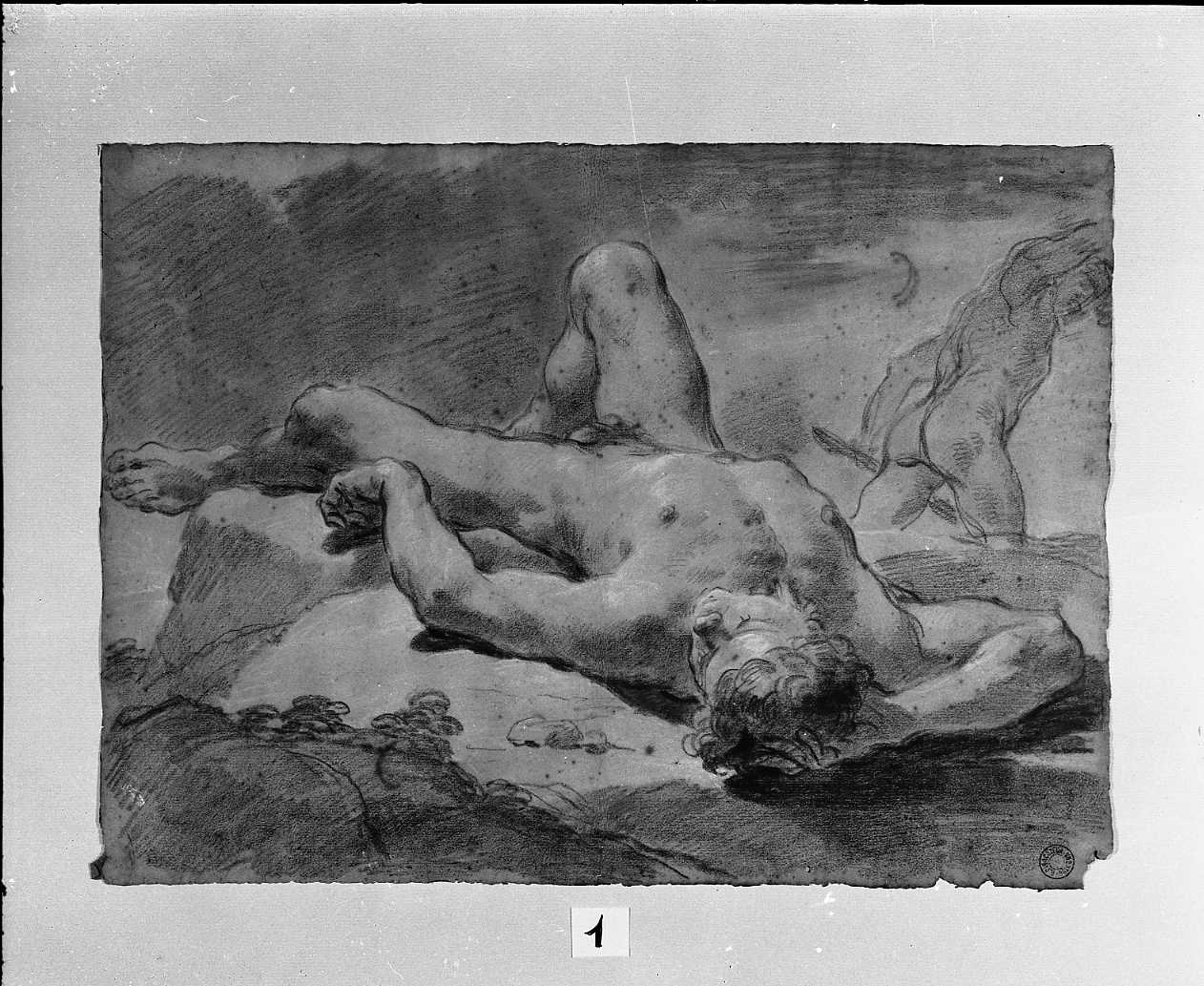 morte di Abele (disegno, opera isolata) di Gandolfi Ubaldo (attribuito) (sec. XVIII)