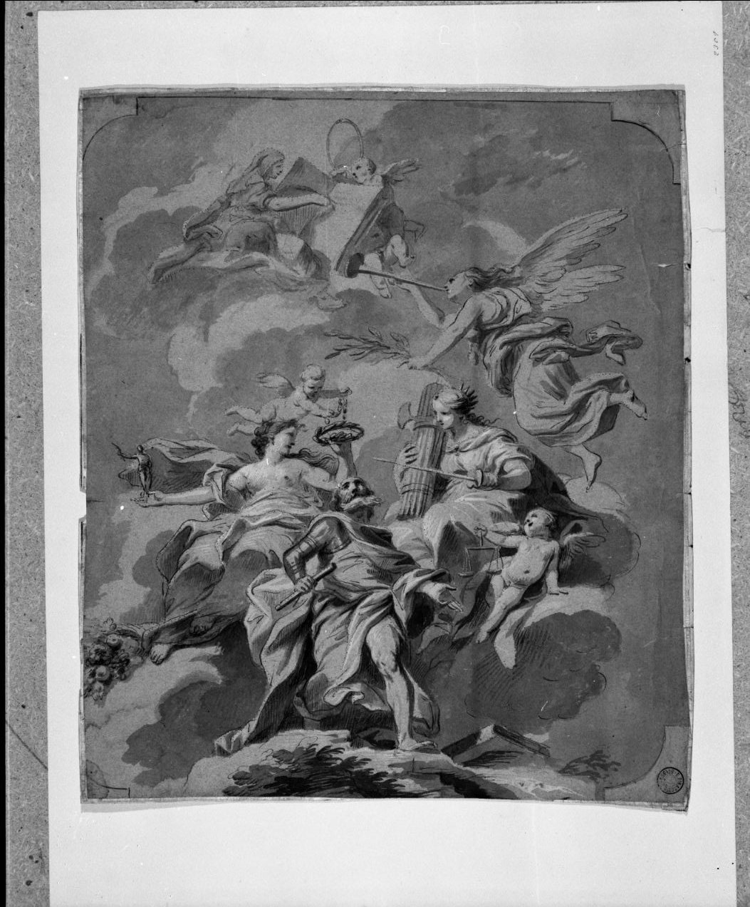 figure allegoriche (disegno, opera isolata) di Galeotti Giuseppe (attribuito) (fine sec. XVIII)