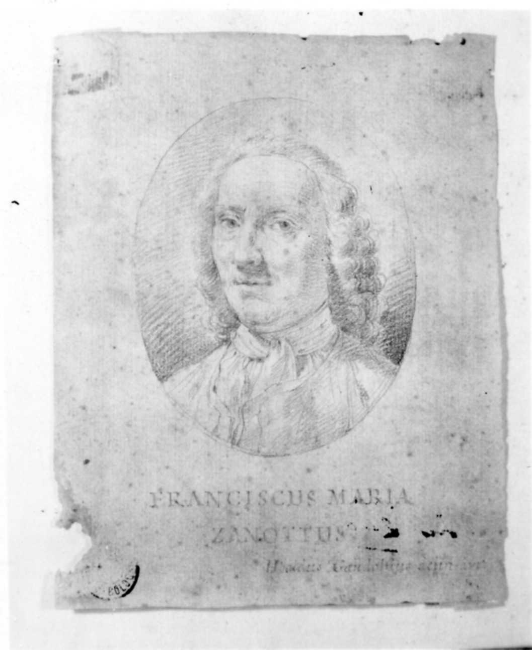 ritratto di Francesco Maria Zanotti (disegno, opera isolata) di Gandolfi Ubaldo (sec. XVIII)