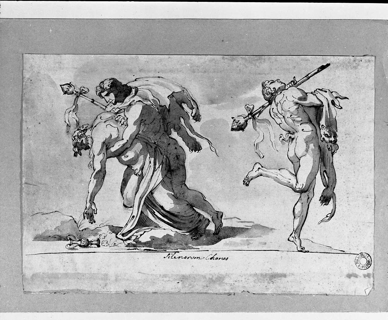 danza di sileni (disegno, opera isolata) di Pedrini Domenico (attribuito) (secc. XVIII/ XIX)