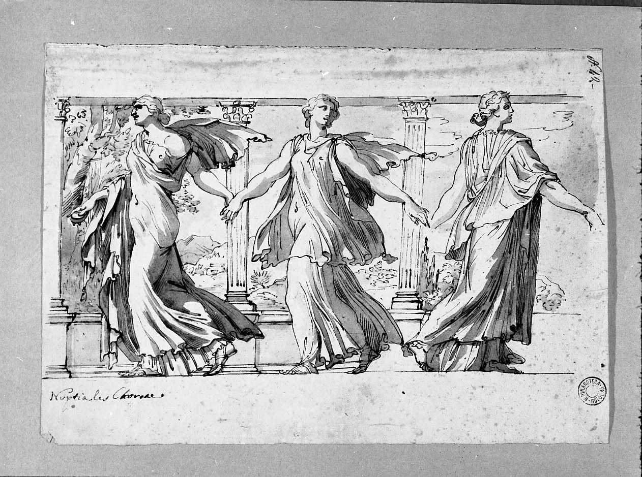 danza nuziale (disegno, opera isolata) di Pedrini Domenico (attribuito) (secc. XVIII/ XIX)