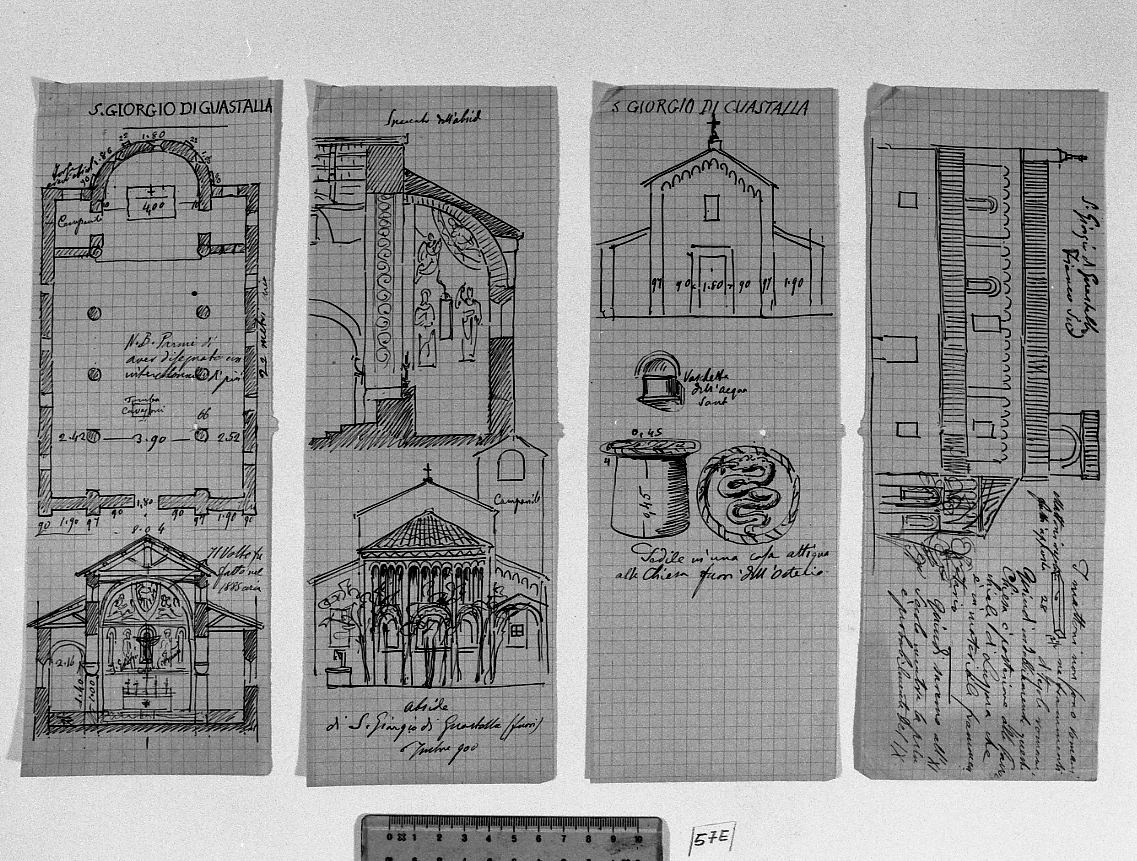 famedio (disegno) di Faccioli Raffaele (sec. XIX)