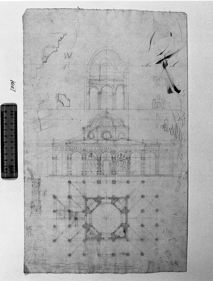 famedio (disegno) di Faccioli Raffaele (sec. XIX)