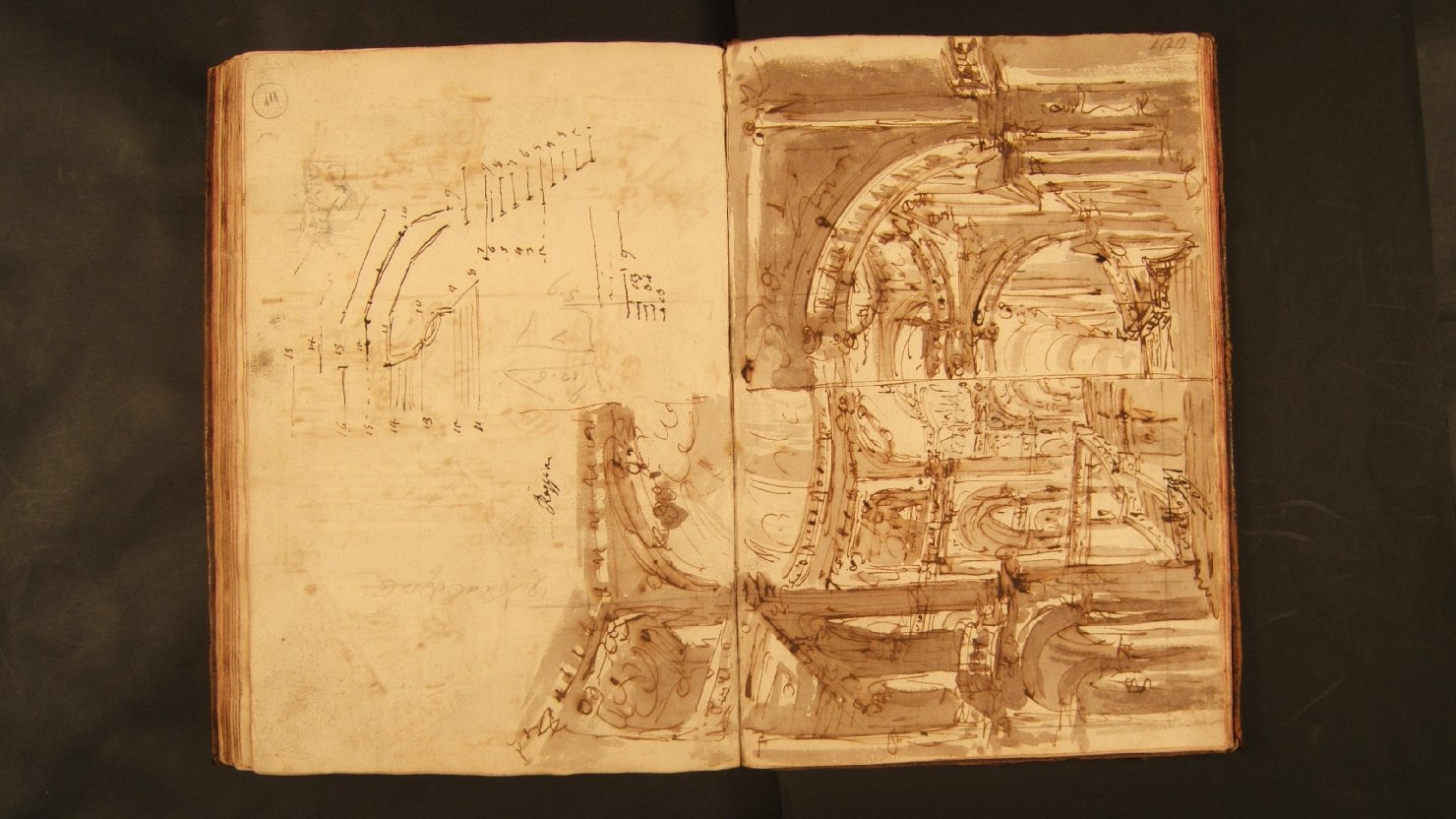 reggia (disegno, elemento d'insieme) di Galliari Fabrizio (attribuito) (sec. XVIII)