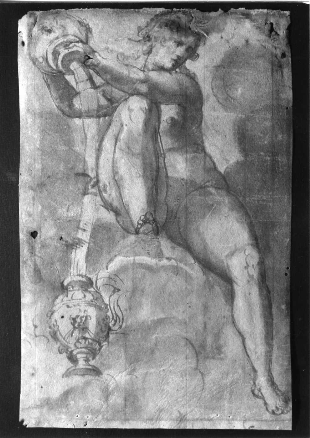 allegoria della Temperanza (disegno, opera isolata) di Samacchini Orazio (attribuito) (sec. XVI)