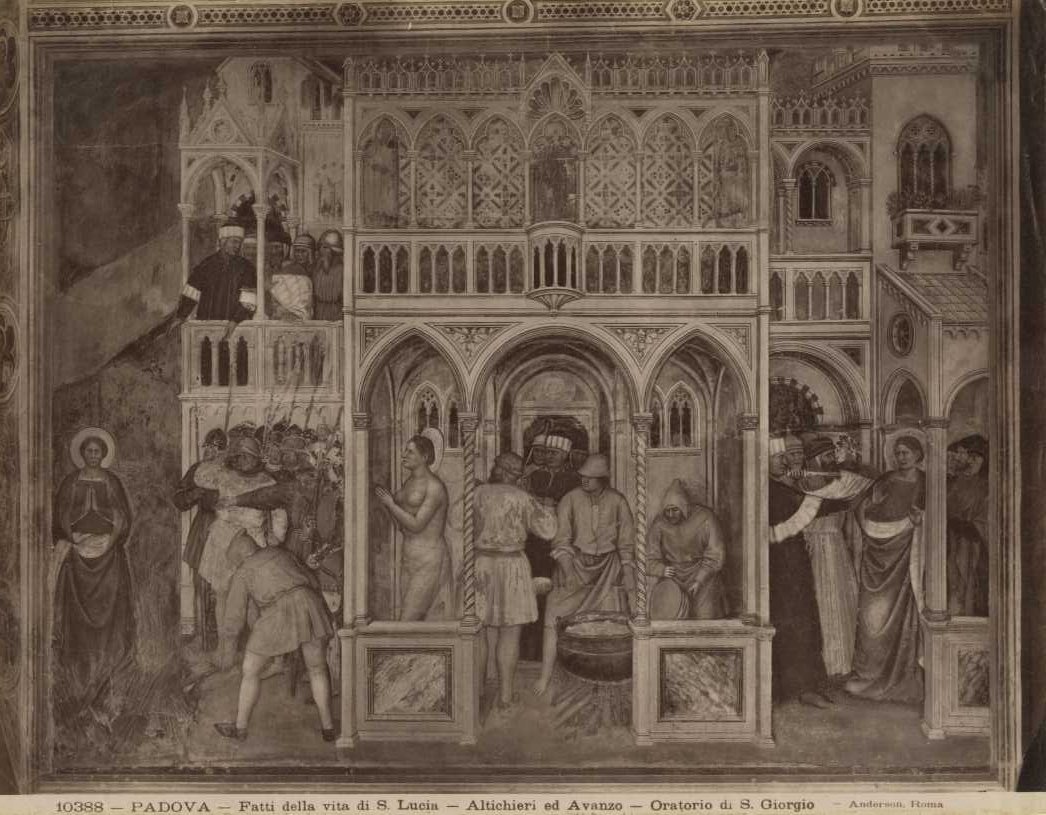 Affreschi - Scene della vita di S. Lucia (positivo) di Altichiero, Avanzi, Jacopo, Anderson, Domenico (XX)