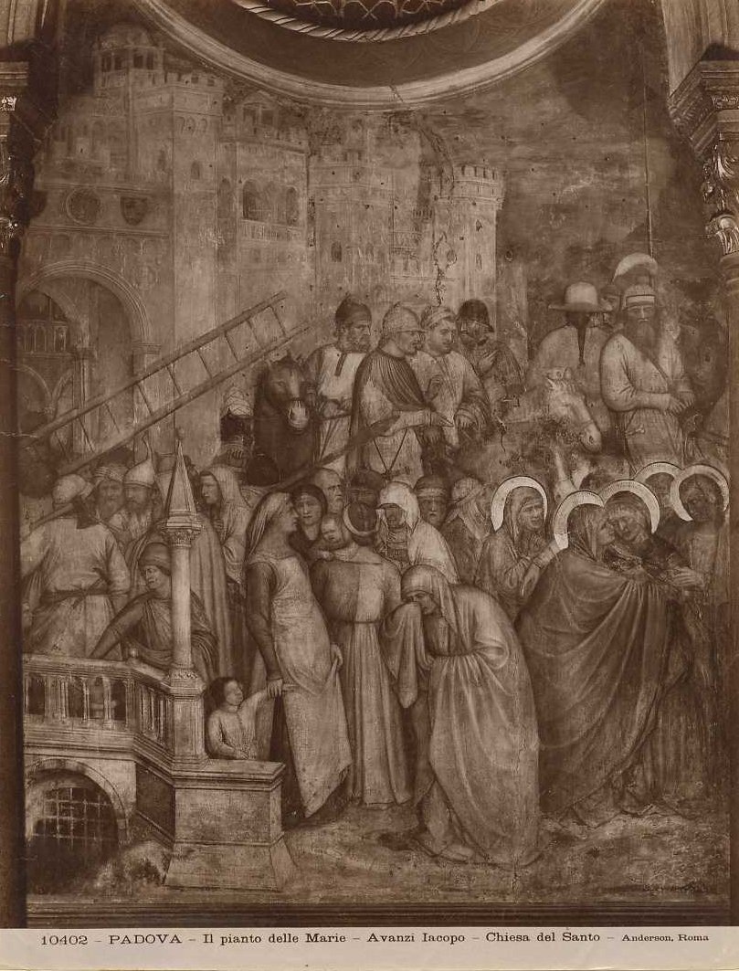 Affreschi - Crocifissione (positivo) di Avanzi, Jacopo (attr), Altichiero, Anderson, Domenico (XX)